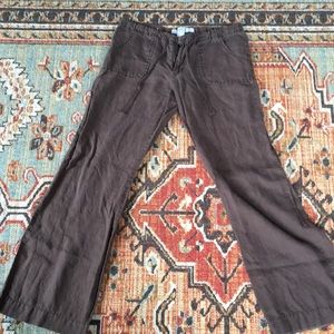 Old Navy brown linen pants